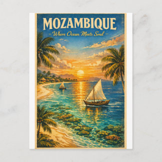 Mosambik Paradies – Reisestil der alten Schule Postkarte