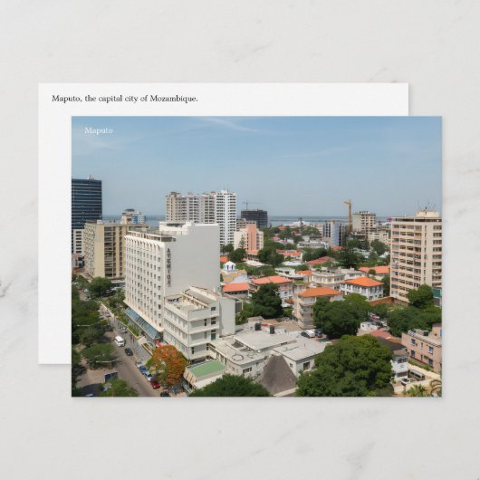 Mosambik Postkarte (Vorne/Hinten)