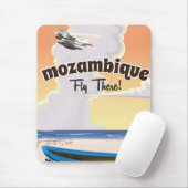 Mosambik Reiseplakatdruck Mousepad (Mit Mouse)