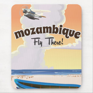 Mosambik Reiseplakatdruck Mousepad
