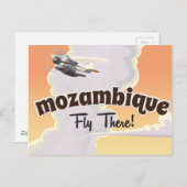 Mosambik Reiseplakatdruck Postkarte (Vorne/Hinten)