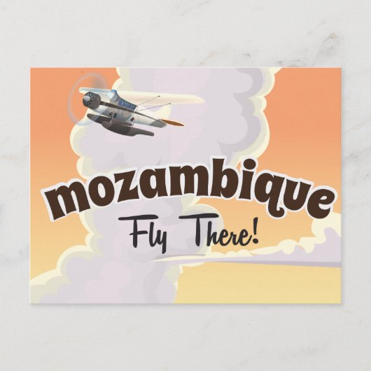Mosambik Reiseplakatdruck Postkarte (Vorderseite)