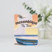 Mosambik Reiseplakatdruck Postkarte (Stehend Vorderseite)