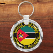 Mosambik RundEmblem Schlüsselanhänger (Vorderseite)