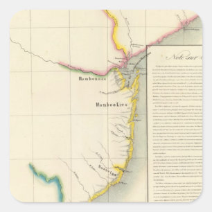 Mosambik, Südafrika 52 Quadratischer Aufkleber