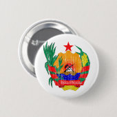 Mosambik-Wappen Button (Vorne & Hinten)