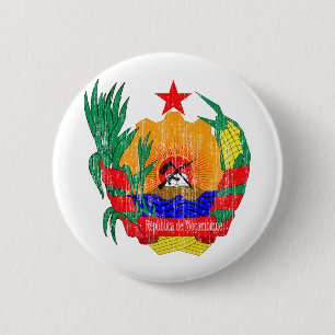 Mosambik-Wappen Button