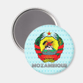 Mosambik-Wappen Magnet (Vorderseite/Rückseite)