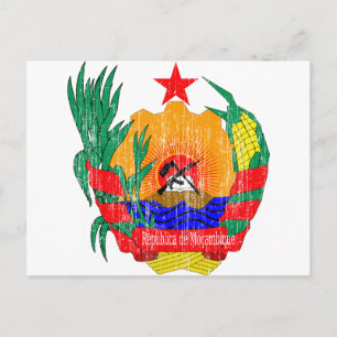 Mosambik-Wappen Postkarte