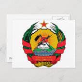 Mosambik-Wappen Postkarte (Vorne/Hinten)