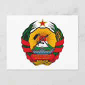 Mosambik-Wappen Postkarte (Vorderseite)