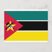 mosambikanische Flagge, Flagge Mosambiks Postkarte (Vorderseite)
