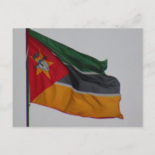 Mosambikflagge Postkarte