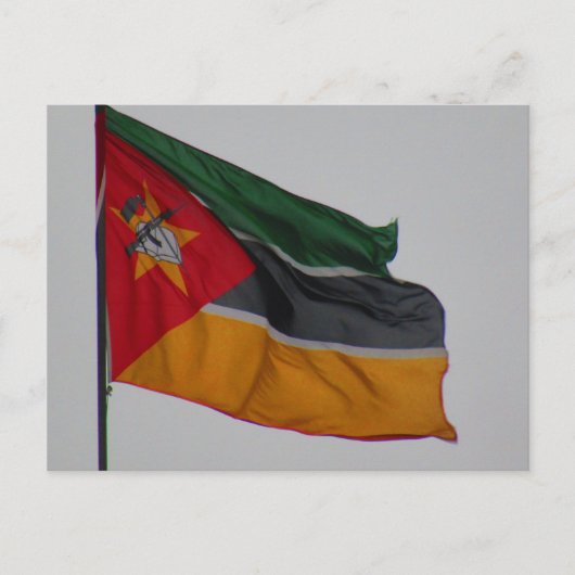 Mosambikflagge Postkarte (Vorderseite)