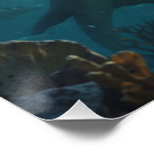 Mosasaur (Dinosaurier Art) Tasse Poster (Ecke)