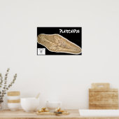 Mosasaur Skull in Matrix Poster (Küche)