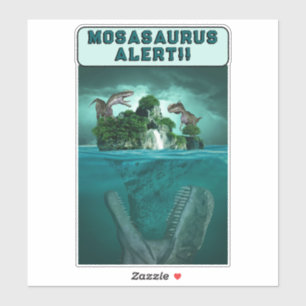 Mosasaururus Alert! Aufkleber