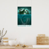 Mosasaururus Alert! Poster (Küche)