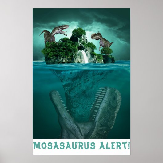 Mosasaururus Alert! Poster (Vorne)