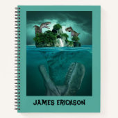 Mosasaurus Alert! Jurassic World Dino anpassen Notizblock (Vorderseite)