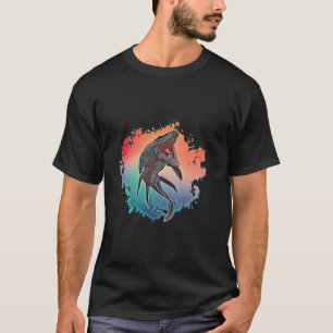 Mosasaurus Dinosaur Motif Predator Din T-Shirt