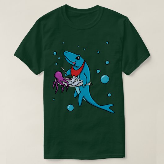 Mosasaurus Eating T-Shirt (Design vorne)