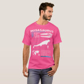 Mosasaurus Fact Sheet Dinosaur Fakten T-Shirt (Vorne ganz)