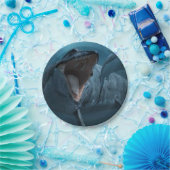 Mosasaurus jagender Hai Pappteller (Party)