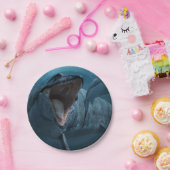 Mosasaurus jagender Hai Pappteller (Party)