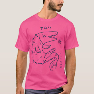 Mosasaurus Kawaii Dinosaur Japanisches Dino T-Shir T-Shirt