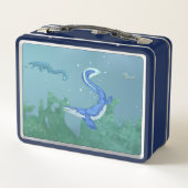 Mosasaurus Metall Brotdose (Rückseite)