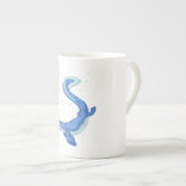 Mosasaurus Porzellantasse (Vorderseite Rechts)