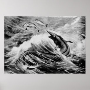 Mosasaurus prähistorischer tierischer antiker poster