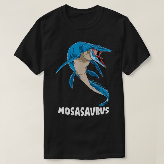 Mosasaurus Prähistorisches Design T-Shirt (Design vorne)