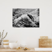 Mosasaurus Prähistorisches Tier Antiquitätendruck Poster (Küche)