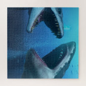 Mosasaurus versus Megalodon Puzzle (Horizontal)
