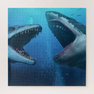 Mosasaurus versus Megalodon Puzzle
