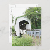 Mosby Creek Covered Bridge Postkarte (Vorne/Hinten)