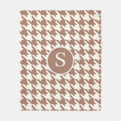 Moscha Mousse mit großen Hahnentrittmustern und We Fleecedecke (Vorderseite)