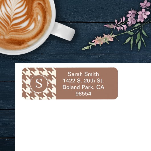 Moscha Mousse und Weiß im klassischen Hahnentrittm