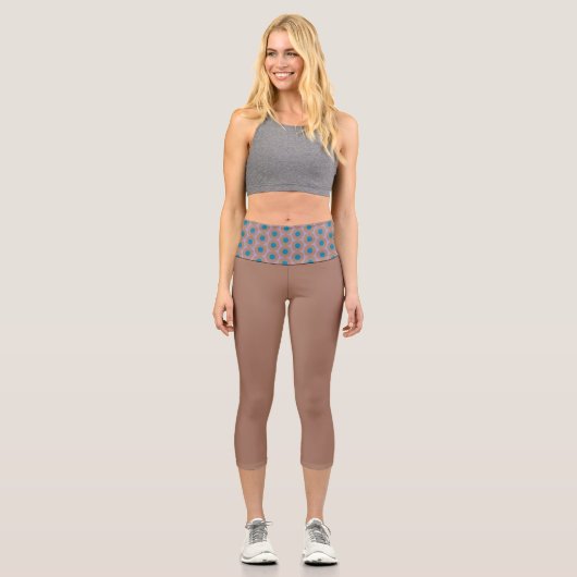 Moscha und Punkt Capri Leggings (Vorderseite)