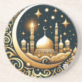 Moschee auf dem Goldenen Mond Getränkeuntersetzer (Vorne)