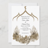 Moschee-Blume Einladung (Vorderseite)