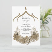 Moschee-Blume Einladung (Stehend Vorderseite)