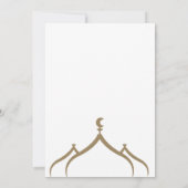 Moschee-Blume Einladung (Rückseite)