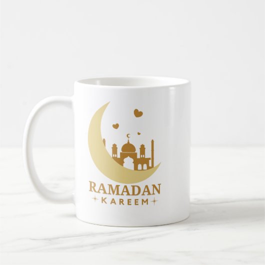 Moschee Crescent Moon Ramadan Kareem -2023- Kaffeetasse (Links)