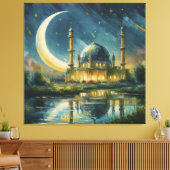Moschee-Crescent-Sterne-Malerei Leinwanddruck (Insitu (Wohnzimmer))