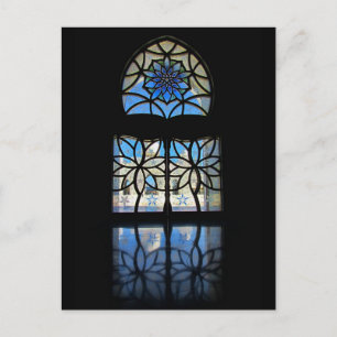 Moschee Foyer Fenster 2 Postkarte