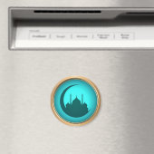 Moschee Hintergrund Rundmagnet Magnet (In Situ (Geschirrspüler))