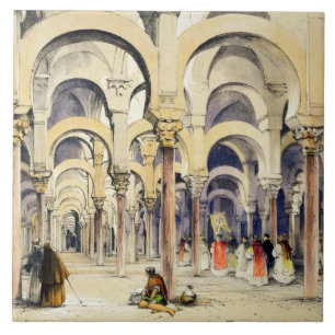 Moschee in Cordoba, "von den Skizzen von Spanien", Fliese
